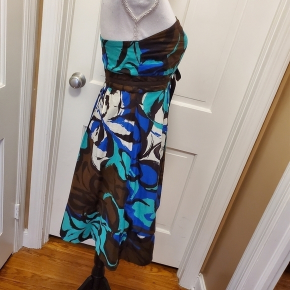 The Limited Floral Strapless A-Line Dress Size 2 - Picture 4 of 8